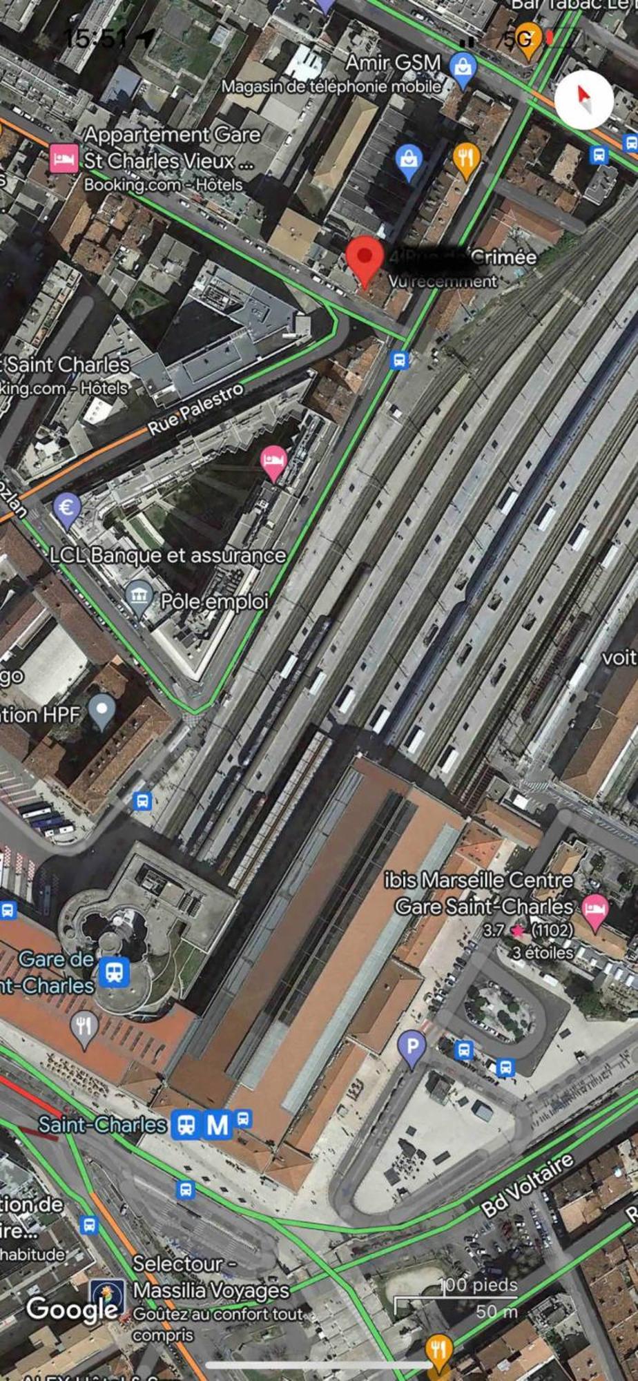 Apartmán Gare Saint Charles Tgv 6 Personnes Marseille Exteriér fotografie